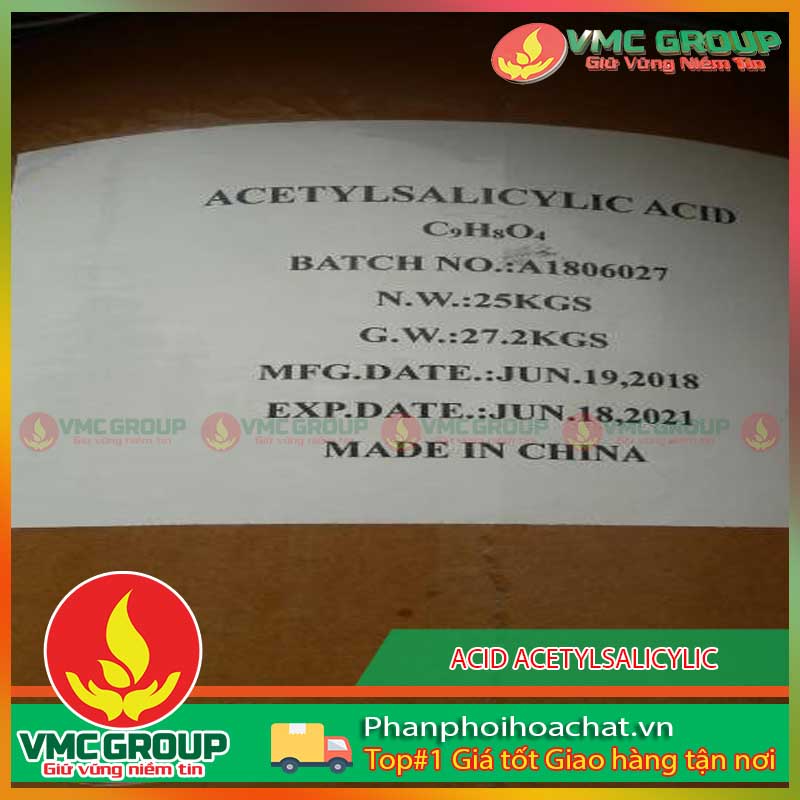 ASPIRIN - ACID ACETYLSALICYLIC - C9H8O4 TRUNG QUOC THUNG 25KG