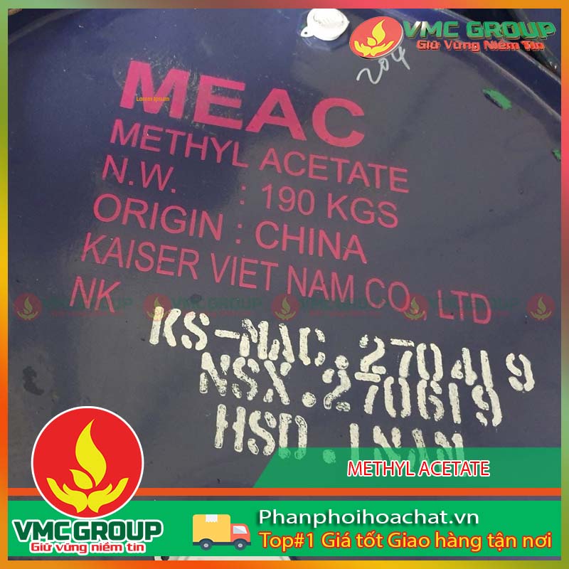 DUNG MOI METHYL ACETATE MA TRUNG QUOC PHUY 190KG
