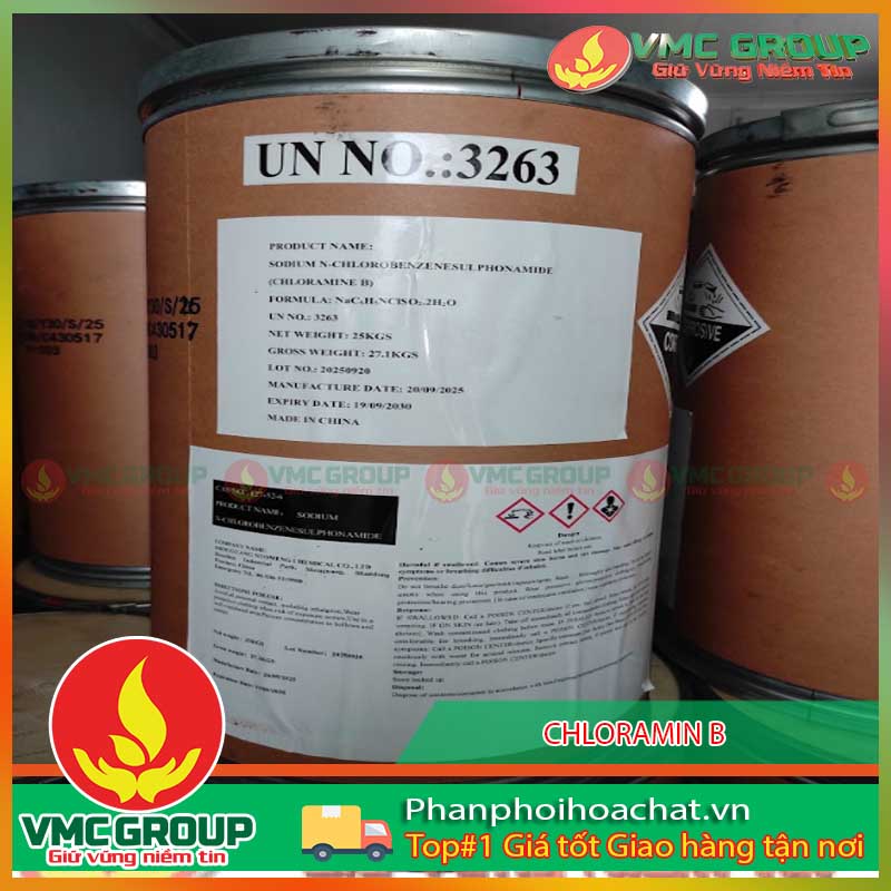 CHLORAMIN B (TRUNG QUOC) THUNG 25KG PPHCVM