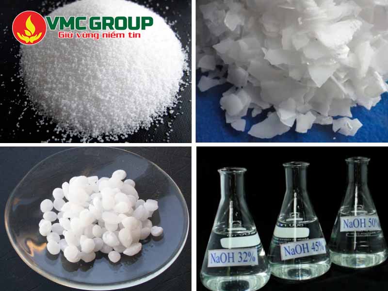 Các dạng hình thù của xút NaOH