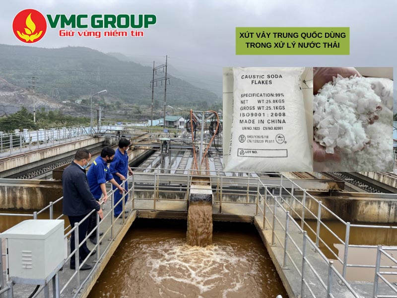 Xút vảy được dùng trong xử lý nước thải