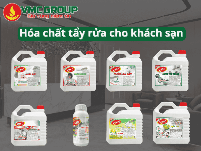 Việt Mỹ cung cấp đa dạng các loại chất tẩy rửa cho khách sạn