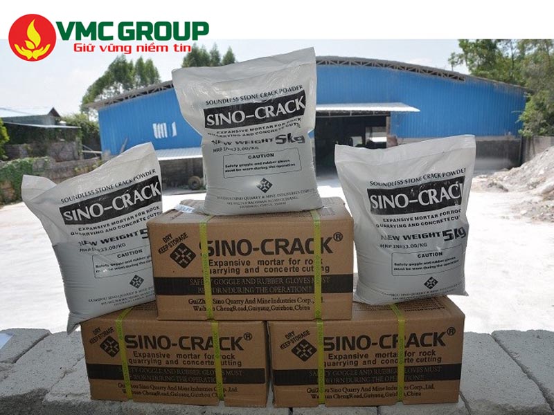 Giá bột nở tách đá Sino Crack bao nhiêu